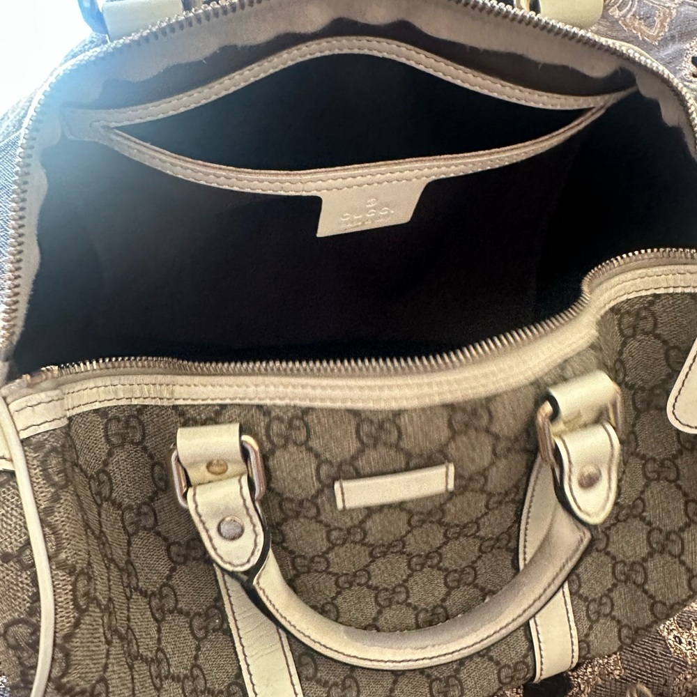 Gucci brown and Cream Women's Boston top handle Bag - Picture 2 of 13